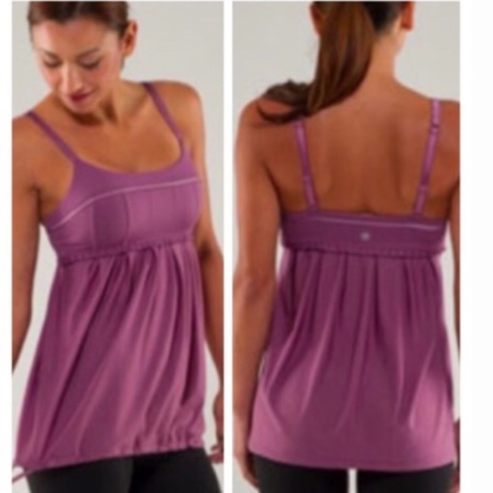 Lululemon pritti two tone purple tank